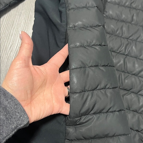Columbia Omni- Heat Turbodown Quilted Black Hooded Jacket/ size L - Picture 8 of 13